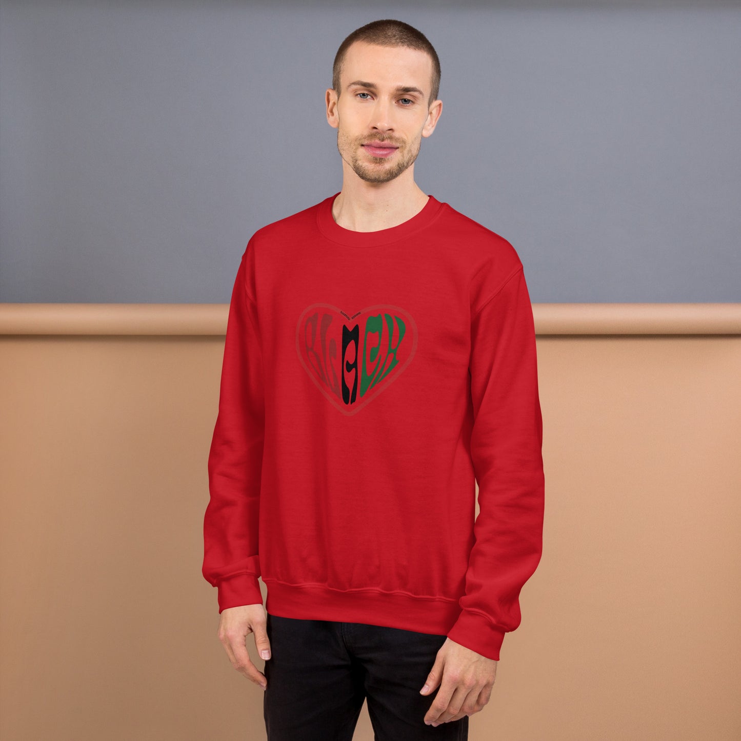 Heart Black Sweatshirt