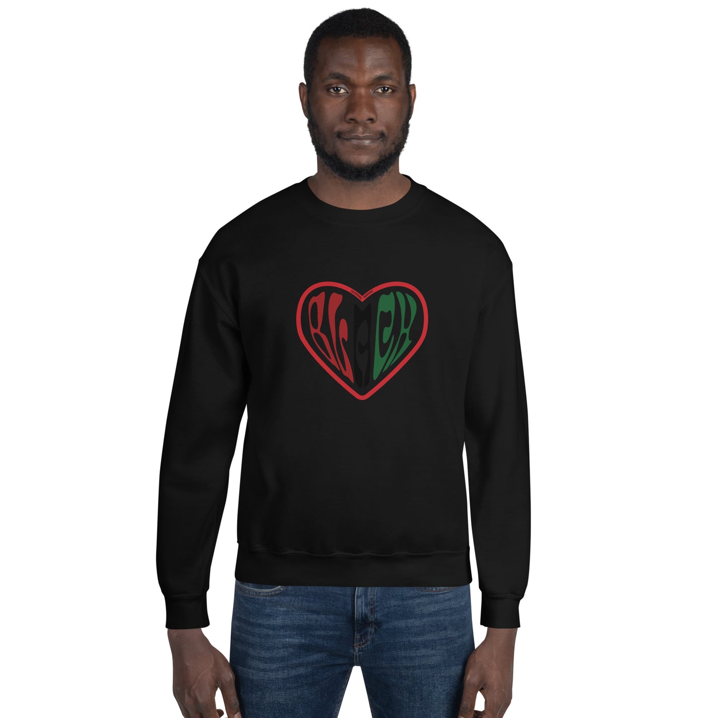 Heart Black  Sweatshirt