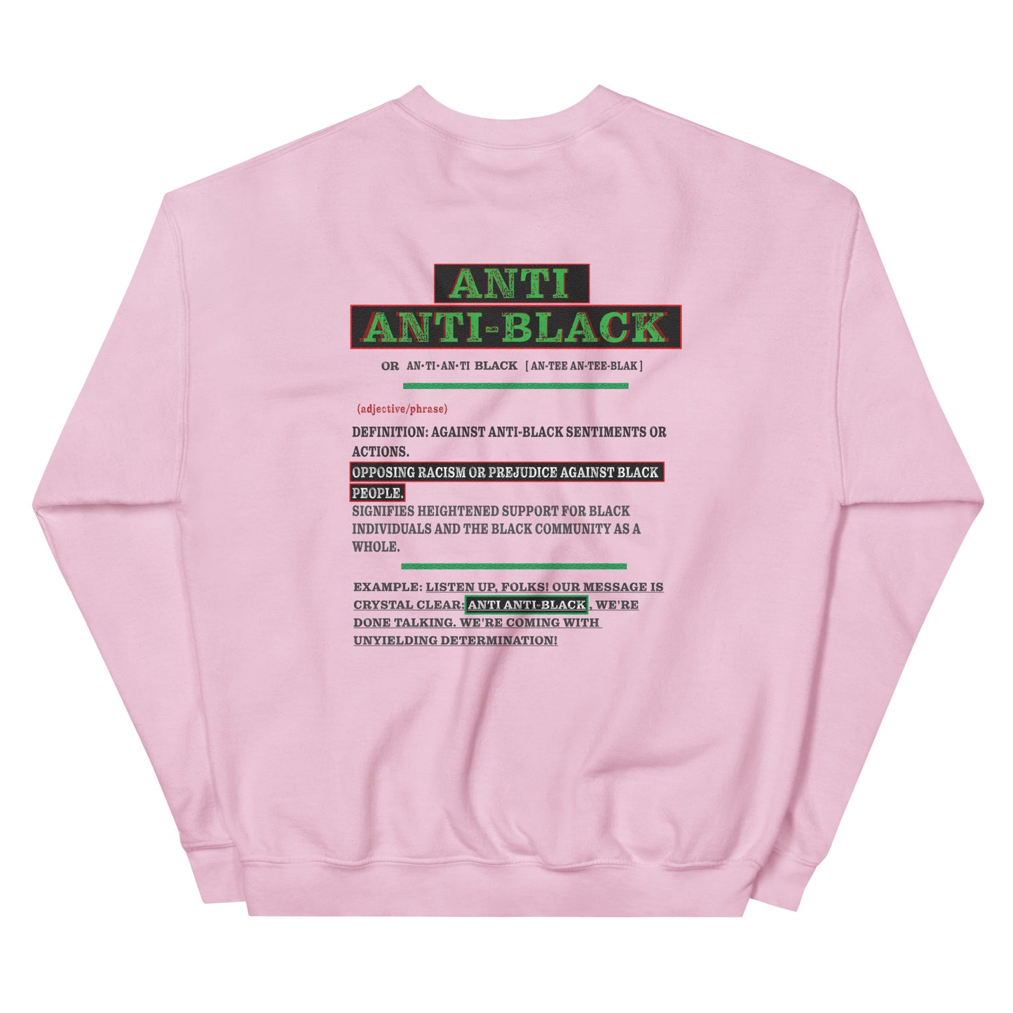 Anti Anti-Black Sweat Shirt