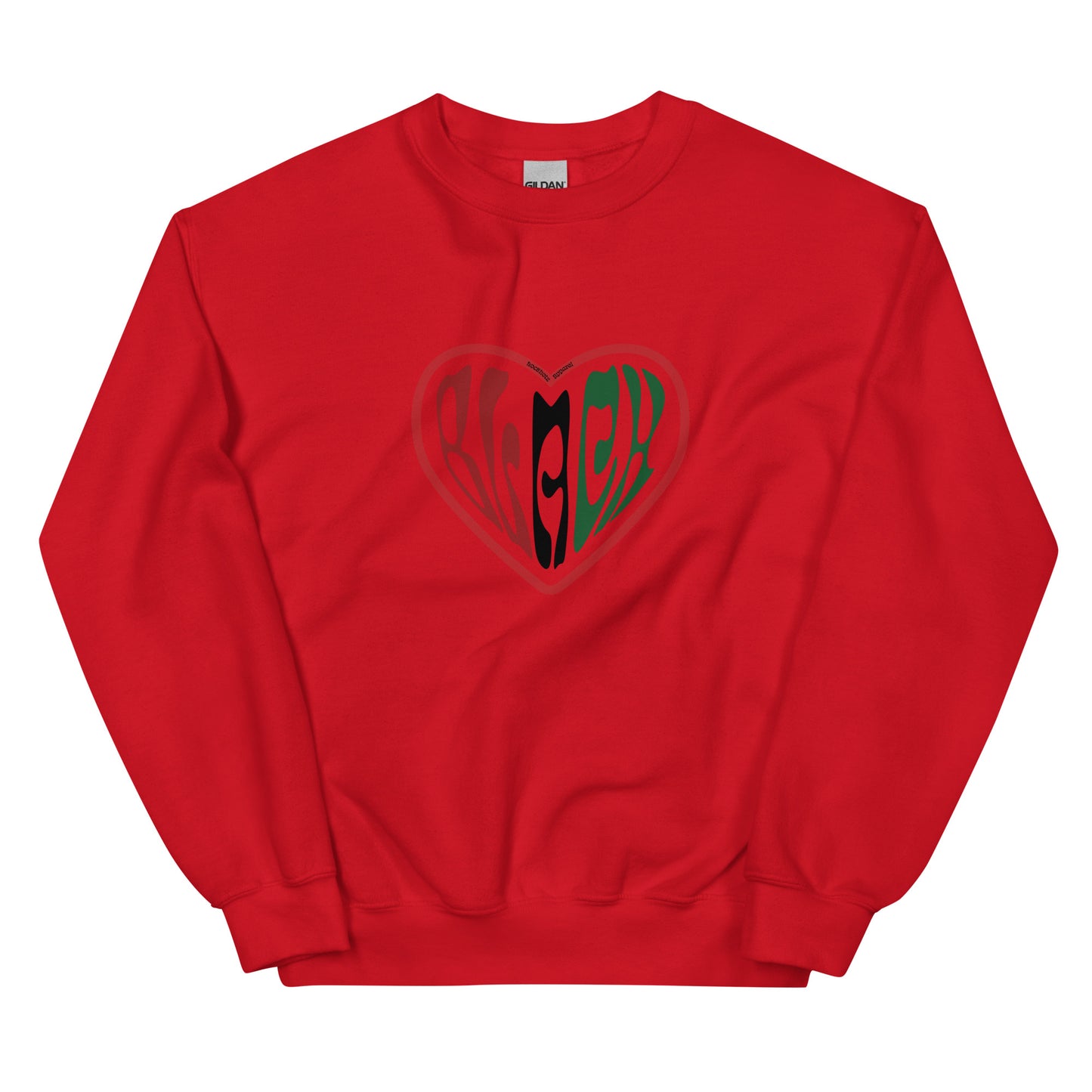 Heart Black  Sweatshirt