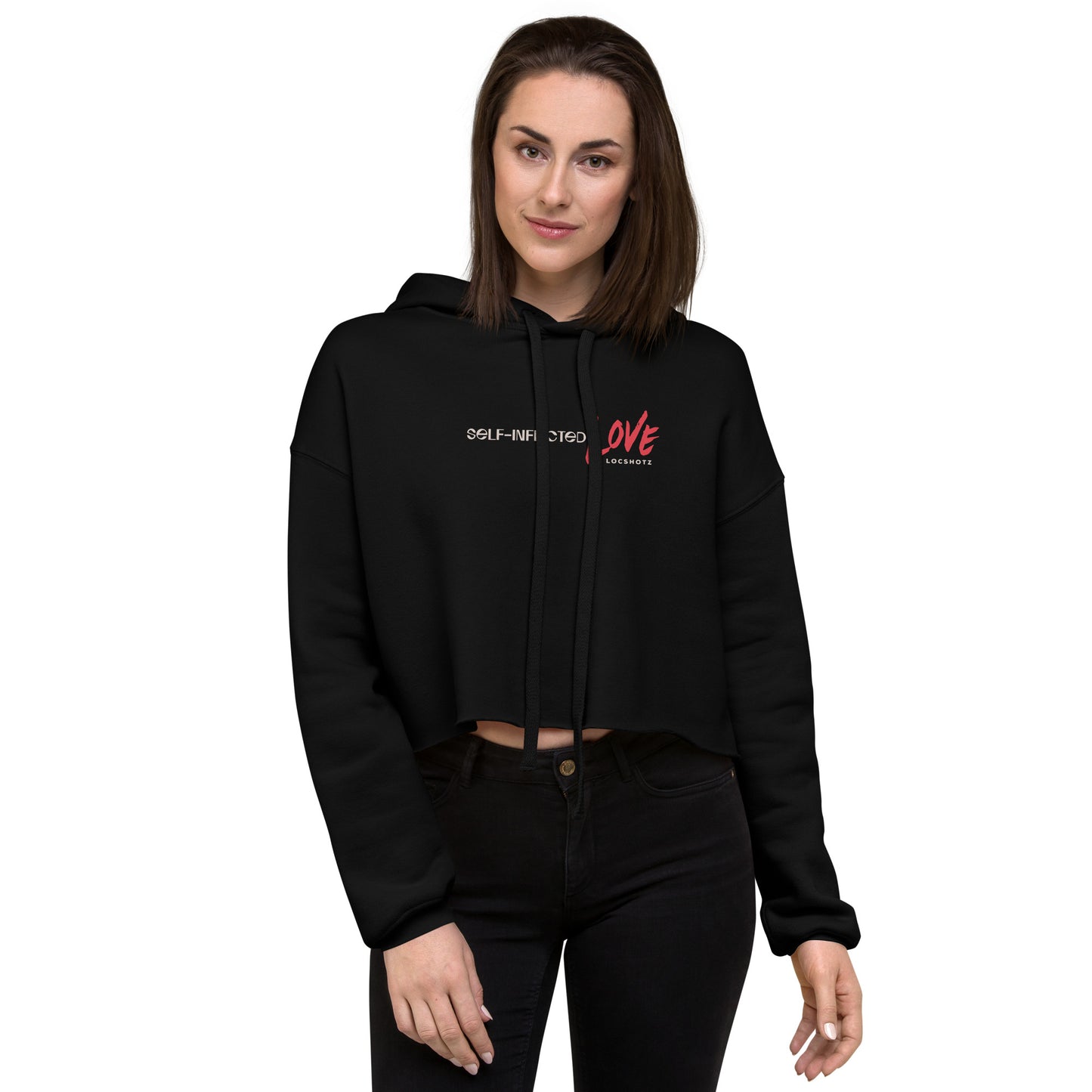 Self Inflicted Crop Hoodie